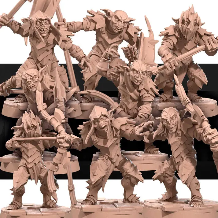 Goblin Warband (8) D&D Miniatures 1