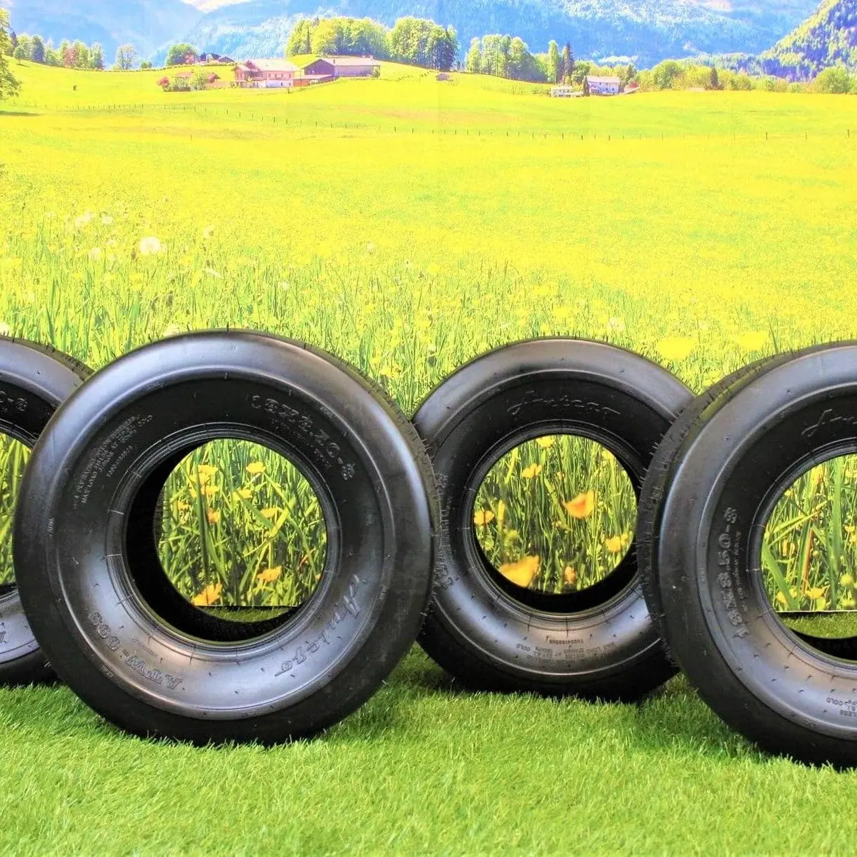 18X8.50-8 4-Ply Turf Tire For Lawn & Garden Mower Or Golf Cart (Set Of 4) 1