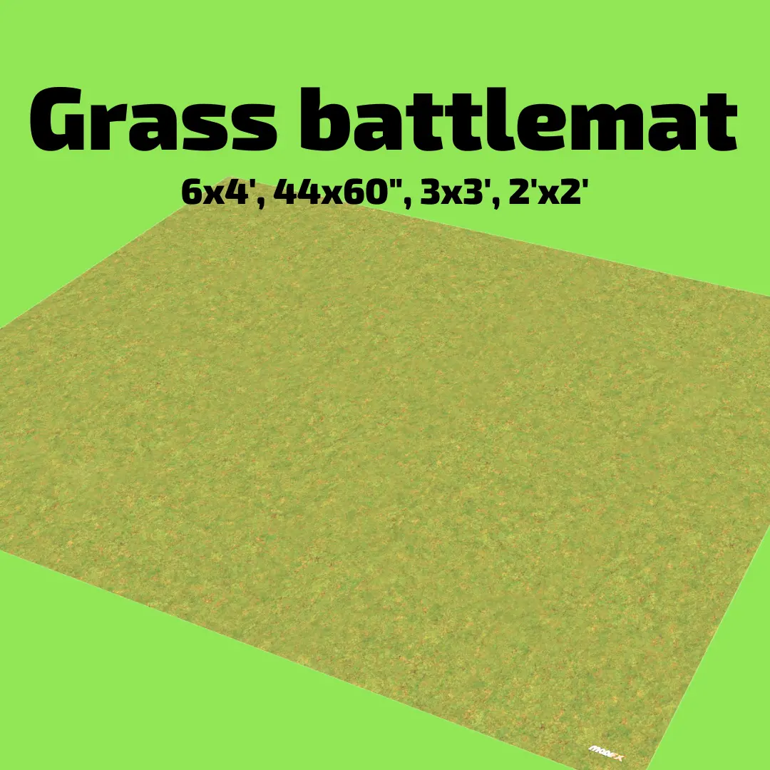 3' X 3' Grass Battlemat 1