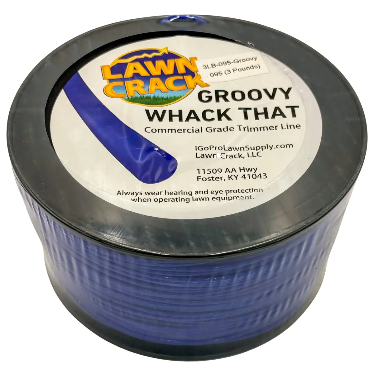 .095 Groovy Trimmer Line 3 Pounds Commercial Grade Lawn Crack 1