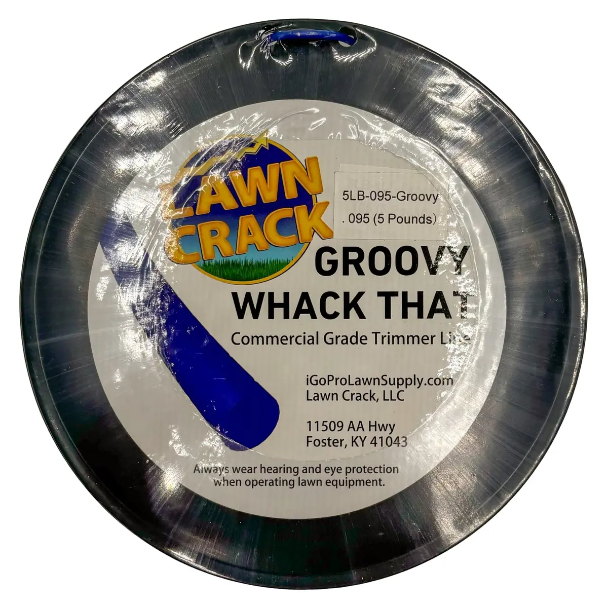 .095 Groovy Trimmer Line 5 Pounds Commercial Grade Lawn Crack 1