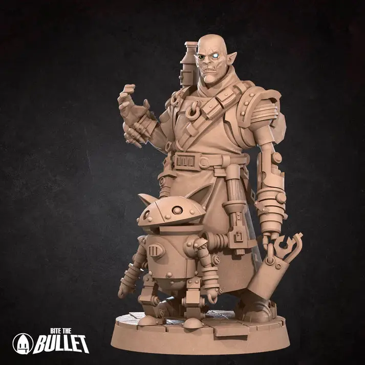 Half-Orc Artificer Male D&D Miniature 1