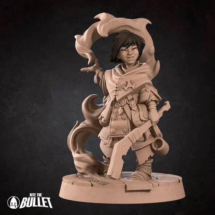 Halfling Sorcerer Female D&D Miniature 1