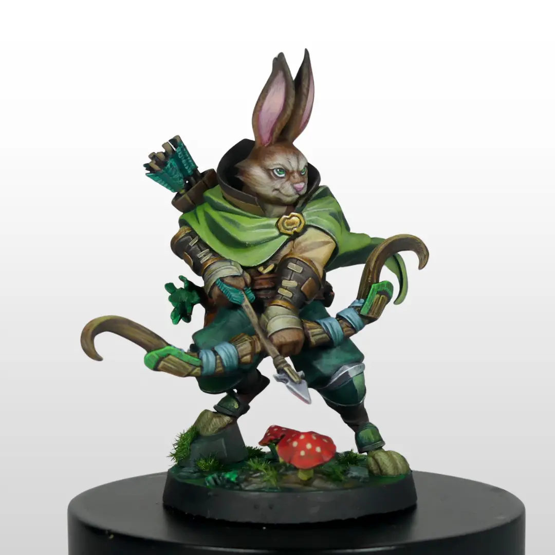 Harengon Ranger Male D&D Miniature 1