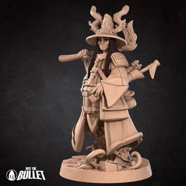 Human Druid Female D&D Miniature 1