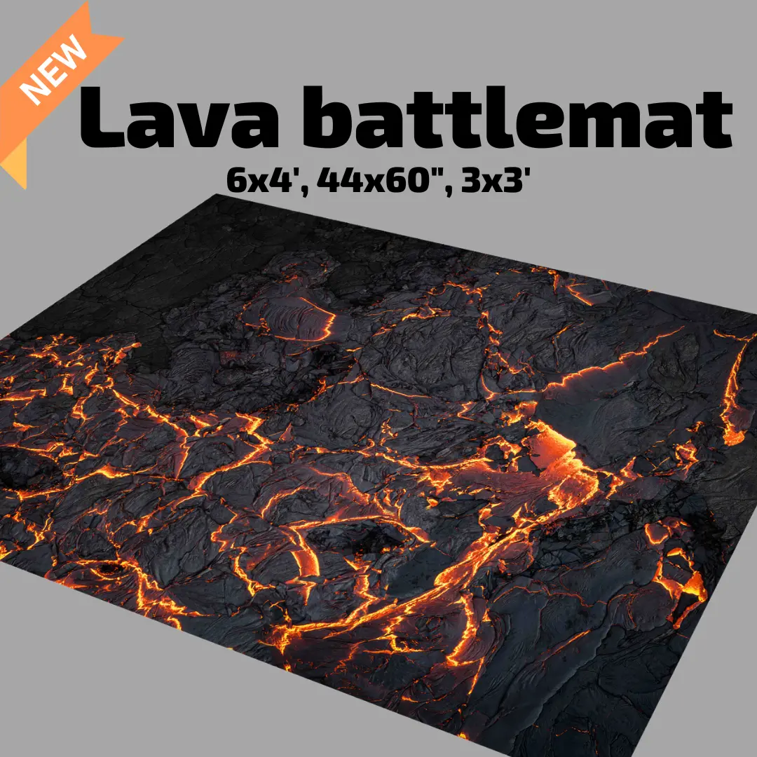 3' X 3' Lava Battlemat 1