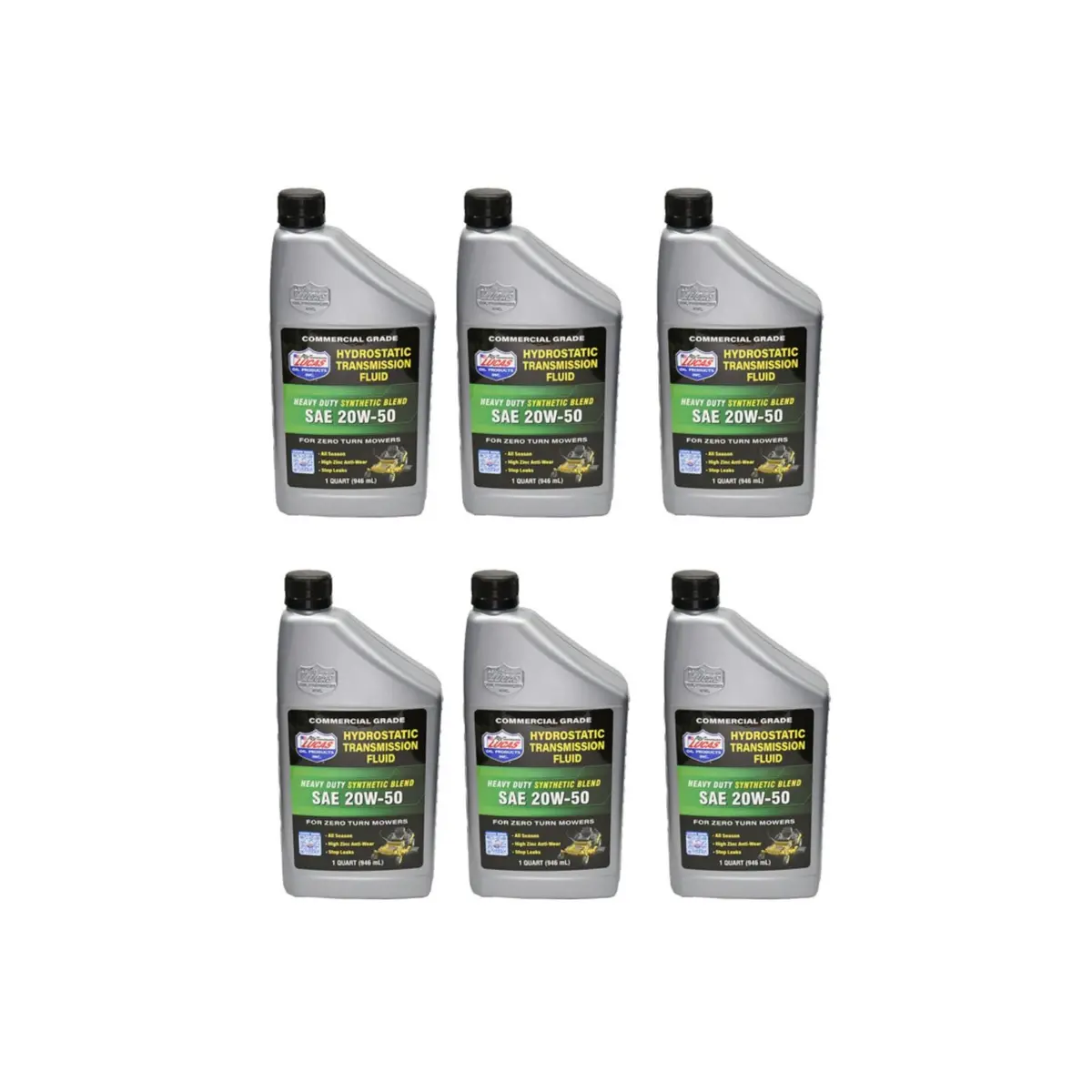 20W-50 Hydraulic Oil For Lawn Mowers (6 Quarts Of Lucas Sae Transmission Fluid) 1