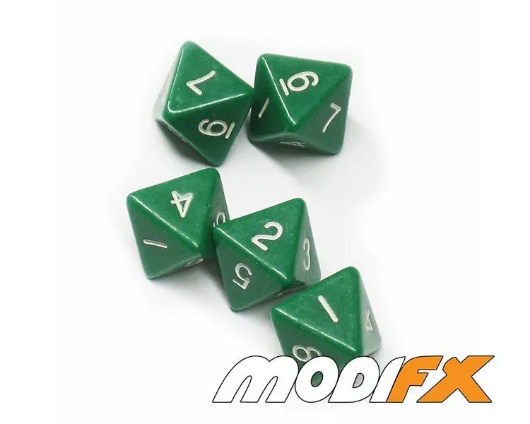 D8 Dice Opaque Green 1