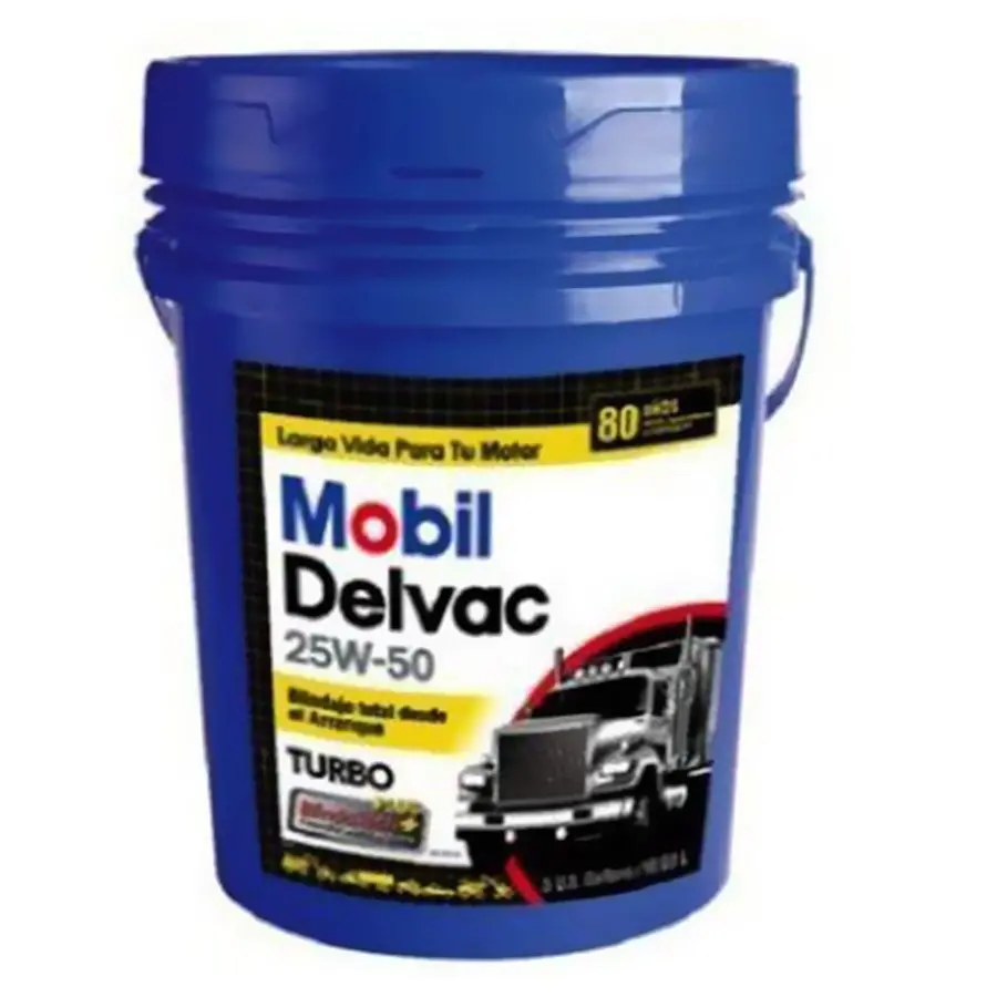 Cubeta De Lubricante Mobil De Alto Desempeño Para Motor Diésel Para Transporte, Minería, Construcción, Explotación De Canteras, Marítimas Y Agrícolas Sae 25W50, Api Cf-4 - Delvac Legend 25W-50 / 25W50
Precios Incluyen I.S.V. 1