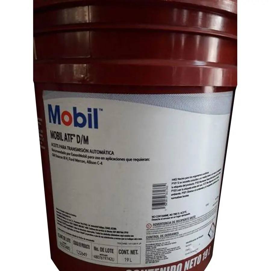 Mobil Atf D/M Lubricante Para Transmisiones Automaticas Con Propiedades Antidesgaste Y La Fluidez A Bajas Temperaturas.
Precios Incluyen I.S.V. 1