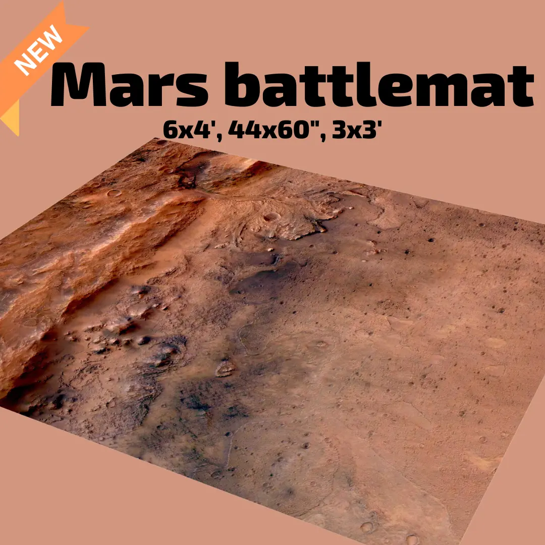 3' X 3' Mars Battlemat 1