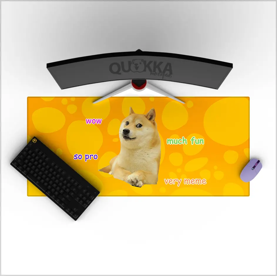 Doge - Meme Deskmat Playmat Mousepad 1
