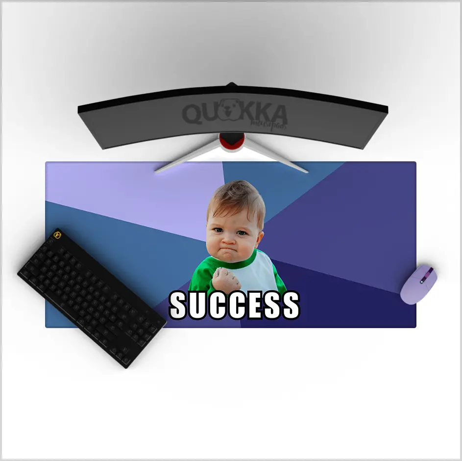 Success Kid - Meme Deskmat Playmat Mousepad 1