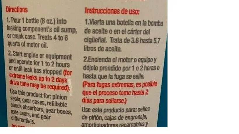 Aditivo Para Detener Fugas De Aceite De Motor Bluedevil - Bluedevil Oil Stop Leak - 8 Oz 
Precios Incluyen I.S.V. 1