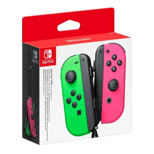 Nintendo Switch Joy Con Neon Green And Neon Pink Pair 1