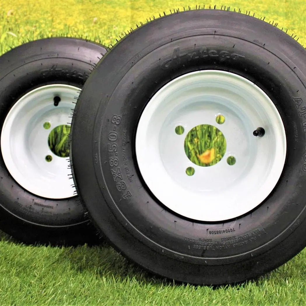 18X8.50-8 With 8X7 White Assembly For Golf Cart And Lawn Mower (Set Of 2)… 1
