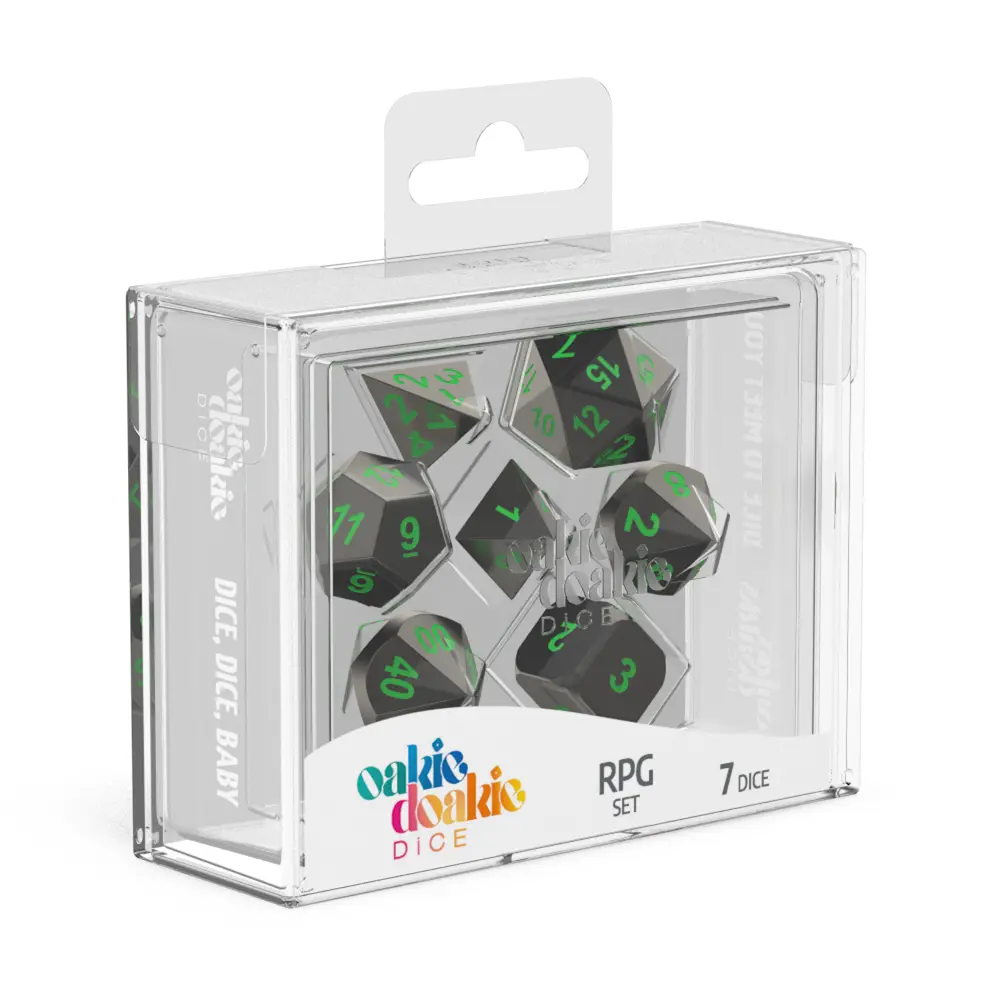 Rpg Set Metal Dice - Matrix (7) 1