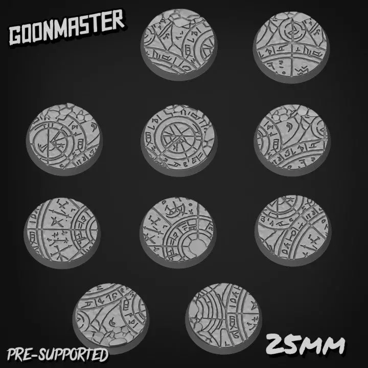Occult Ritual Bases 25Mm (10) 1