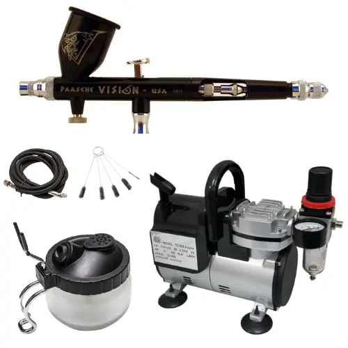 Tgx Vision Airbrush & Tc908 Compressor Package 1
