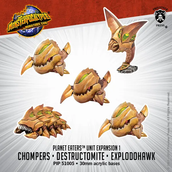 Chompers, Destructomite & Explodohawk 1