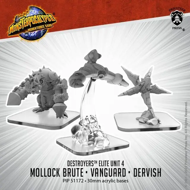 Dervish, Vanguard, Mollock Brute 1