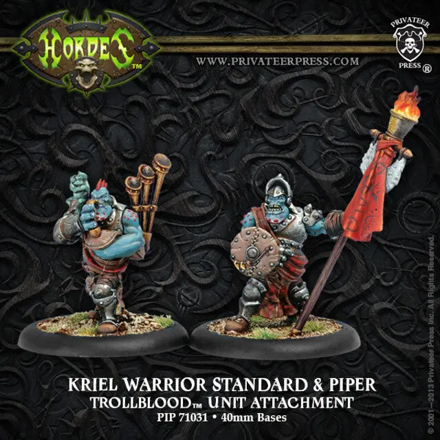 Kriel Warrior Standard Bearer & Piper 1