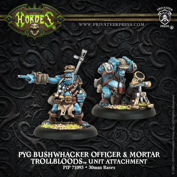 Pyg Bushwhacker Officer & Mortar Unit Attachment 1