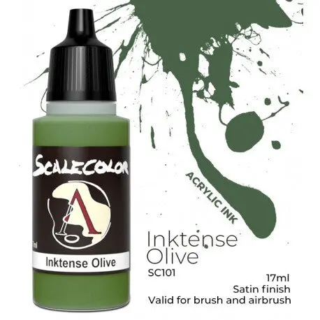 Inktense Olive: Scalecolor 17Ml Acrylic Ink 1