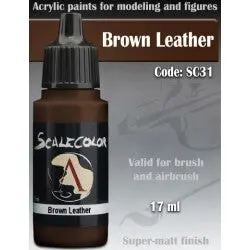 Brown Leather: Scalecolor 17Ml Acrylic Paint 1