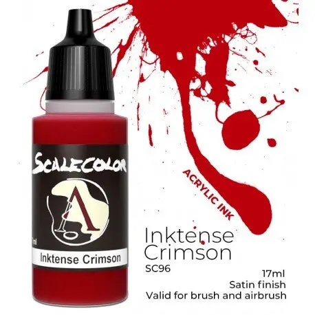 Inktense Crimson: Scalecolor 17Ml Acrylic Ink 1