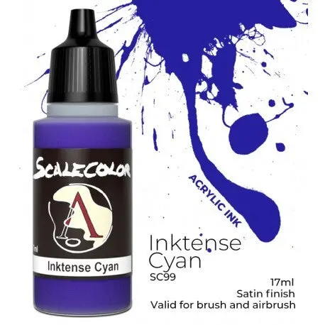 Inktense Cyan: Scalecolor 17Ml Acrylic Ink 1