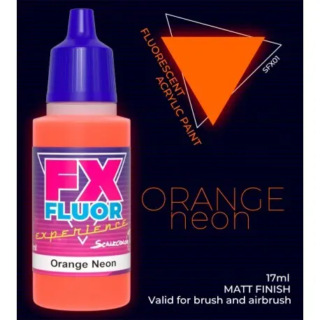 Orange Neon: Scalecolor 17Ml Acrylic Paint 1