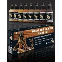 Wood And Leather Paint Set: Scalecolor 17Ml Acrylic 1