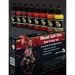 Blood And Fire Red Paint Set: Scalecolor 17Ml Acrylic 1