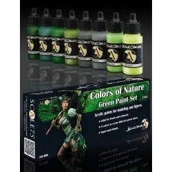 Colors Of Nature Green Paint Set: Scalecolor 17Ml Acrylic 1