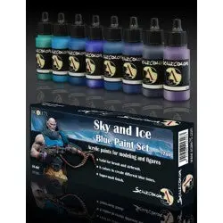 Sky And Ice Blue Paint Set: Scalecolor 17Ml Acrylic 1
