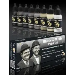 Black And White Paint Set: Scalecolor 17Ml Acrylic 1