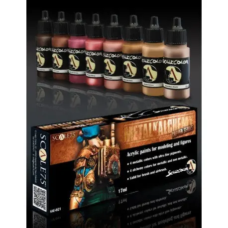 Metal'n Alchemy Copper Series Paint Set: Scalecolor 17Ml Acrylic 1