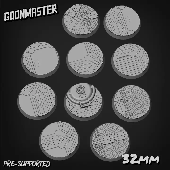 Scifi Walkway Bases 32Mm (10) 1