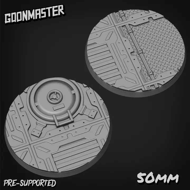 Scifi Walkway Bases 50Mm (2) 1
