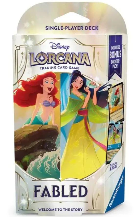 Disney Lorcana Tcg Fabled Amber & Sapphire Starter Deck 1