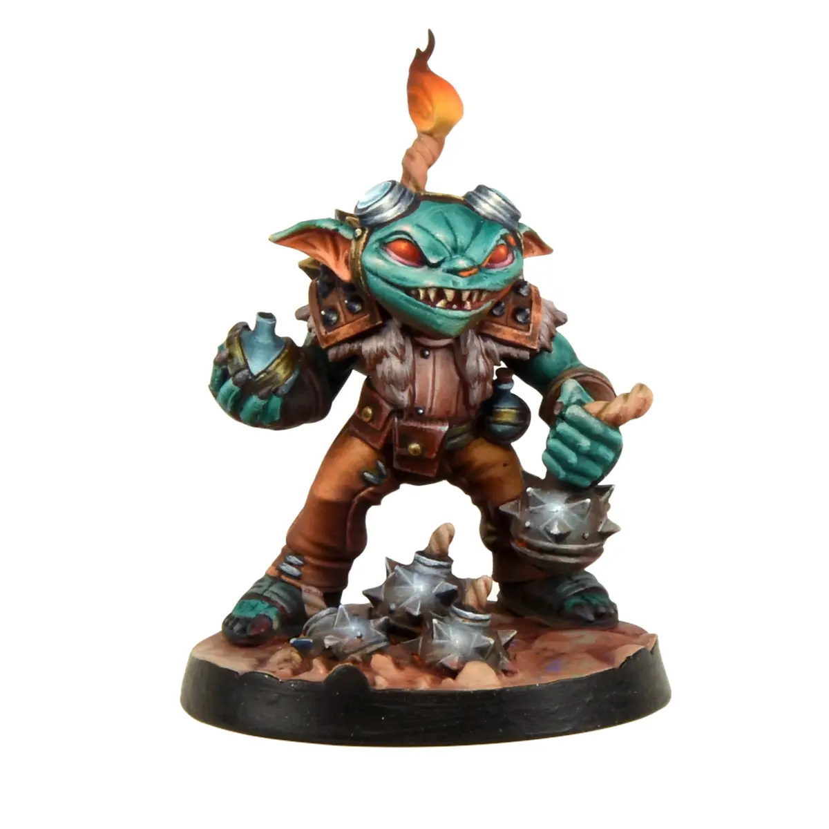 Goblin Alchemist Male  (Goggles Up) D&D Miniature 1