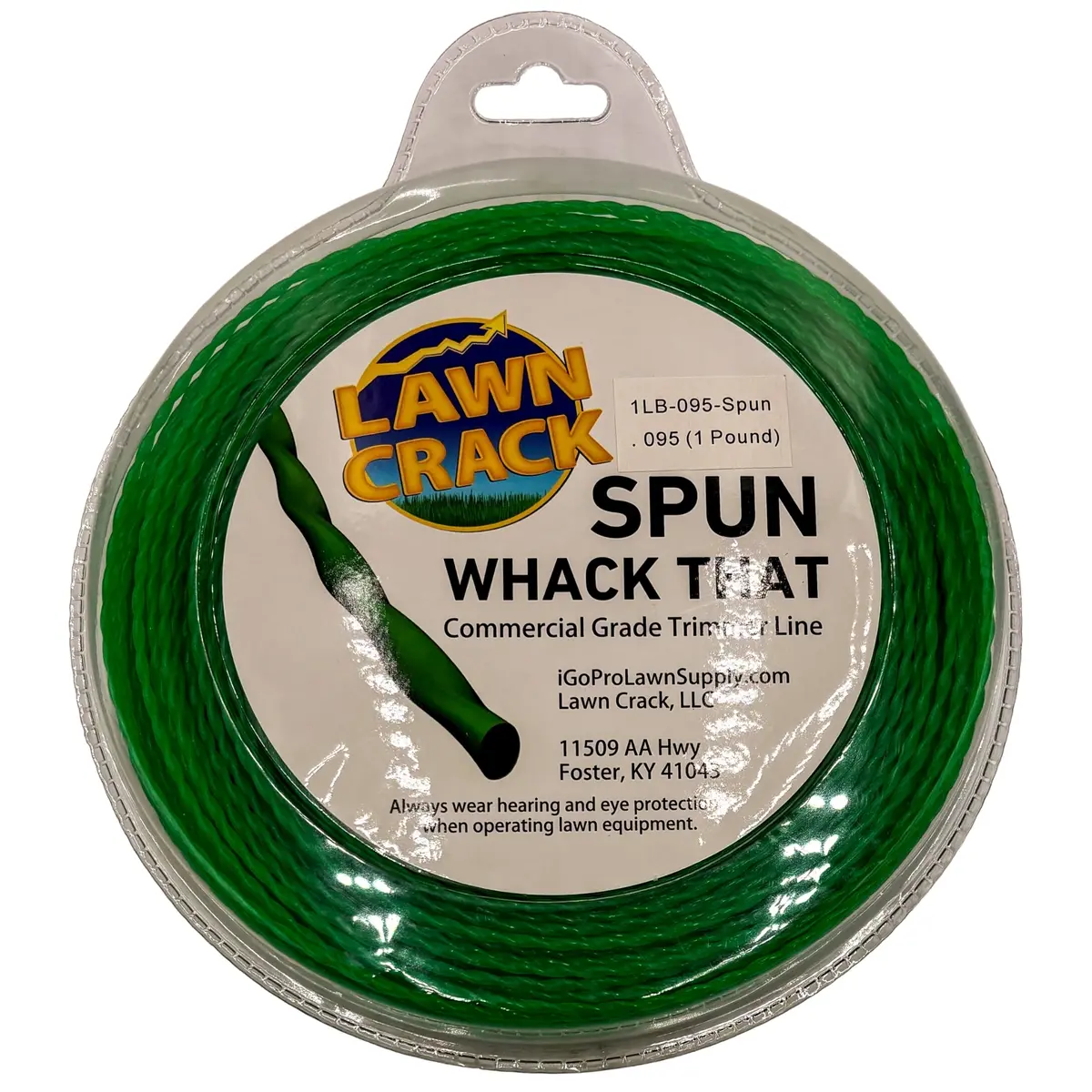 .095 Spun Trimmer Line 1 Pound Commercial Grade Lawn Crack 1