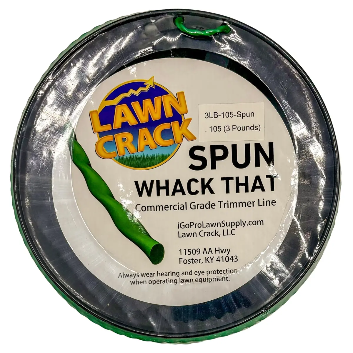 .105 Spun Trimmer Line 3 Pounds Commercial Grade Lawn Crack 1