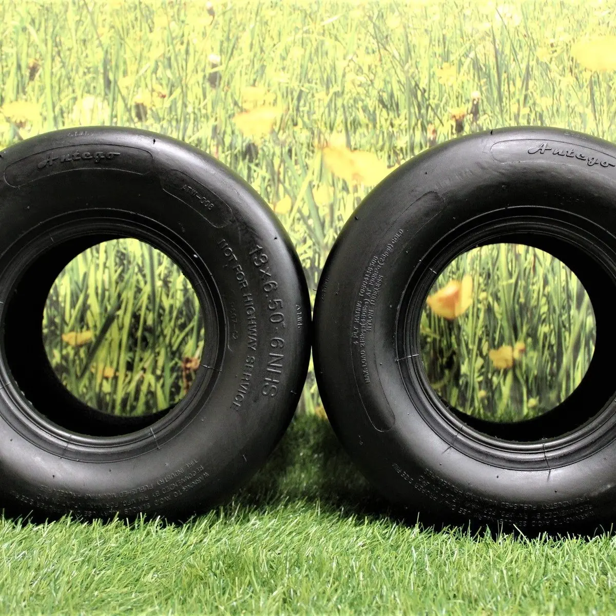 13X6.50-6 Turf Tires For Lawn And Garden Mower (Set Of 2) 1