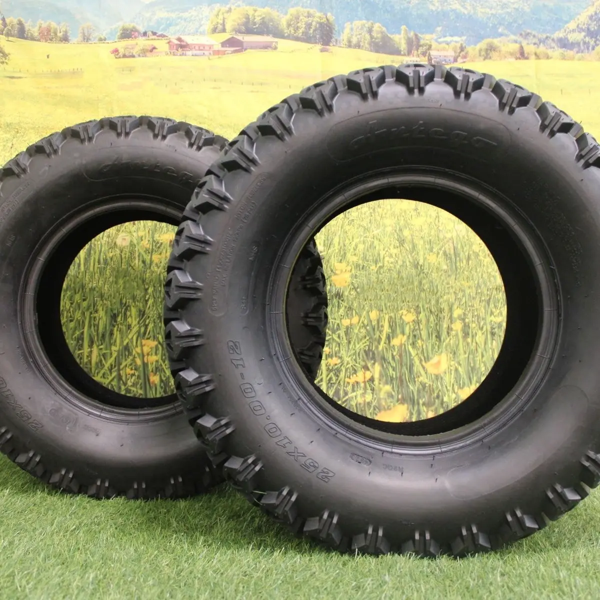 25X10.00-12 Kubota Rtv's 900, 1100 & 1140 Utv's Tires 6-Ply (Set Of 2) 1