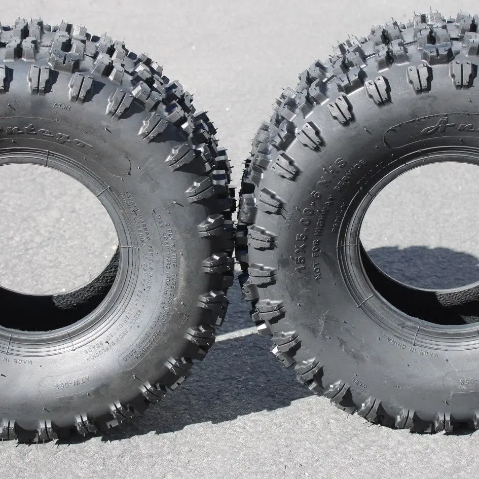 15X5.00-6 Atw-053 2-Ply Snow Blower Tires Non-Directional (Set Of 2) 2