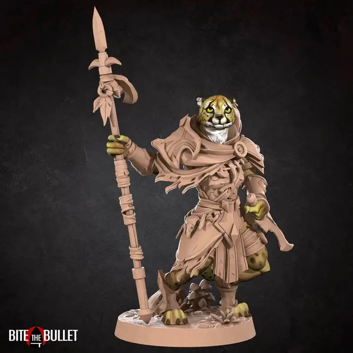 Tabaxi Ranger Male D&D Miniature 1