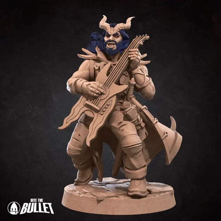 Tiefling Bard Male D&D Miniature 1