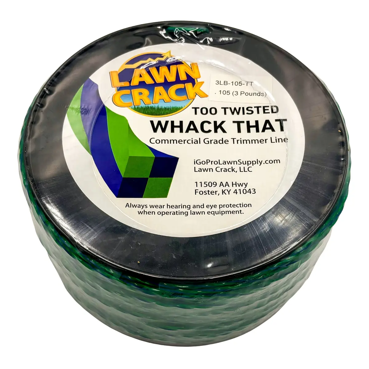.105 Too Twisted Trimmer Line 3 Pounds Commercial Grade Lawn Crack 1